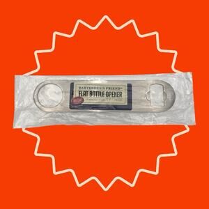 Bartender’s Friend Tablecraft Flat Bottle Hand Opener, Silver New